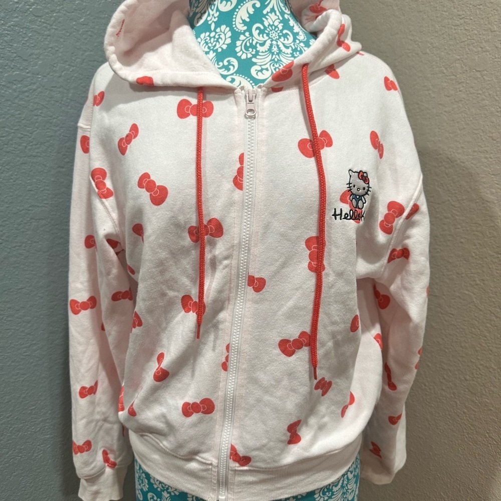 Hello Kitty White and Red  Hoodie